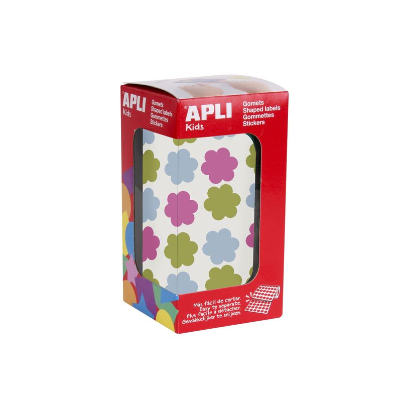 8410782192367-APLI kids - Adhésif décoratif - 900 pièces - fleur - 20 x 18 mm - 30 feuilles - bleu pastel, rose p-P_405145654_2-1