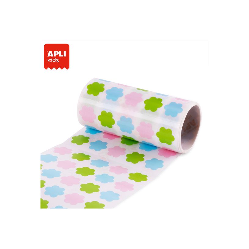 8410782192367-APLI kids - Adhésif décoratif - 900 pièces - fleur - 20 x 18 mm - 30 feuilles - bleu pastel, rose p-P_405145654_4-3