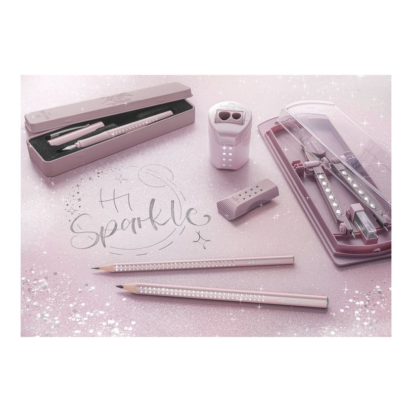 4005401116615-Faber-Castell Jumbo Sparkle - Crayon à papier - B - ROSE METALLIC-P_405145751_1-1