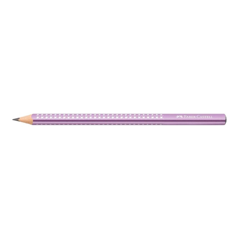 4005401116639-Faber-Castell Jumbo Sparkle - Crayon à papier - B - VIOLET METALLIC-P_405145752_1-0