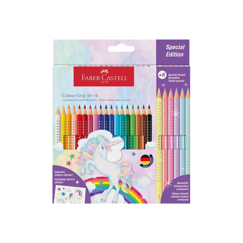 4005402015436-Faber-Castell - 24 crayons de couleur - Edition Colour GRIP-P_405145759_1-0