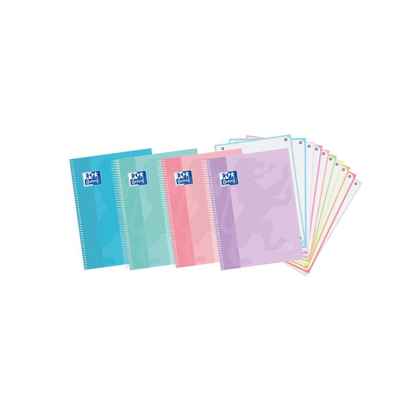8412771048440-Oxford Touch - Livre européen - reliure à spirale - A4+ - 150 feuilles / 300 pages - carré - 4 trous - dis-P_405145801_1-0