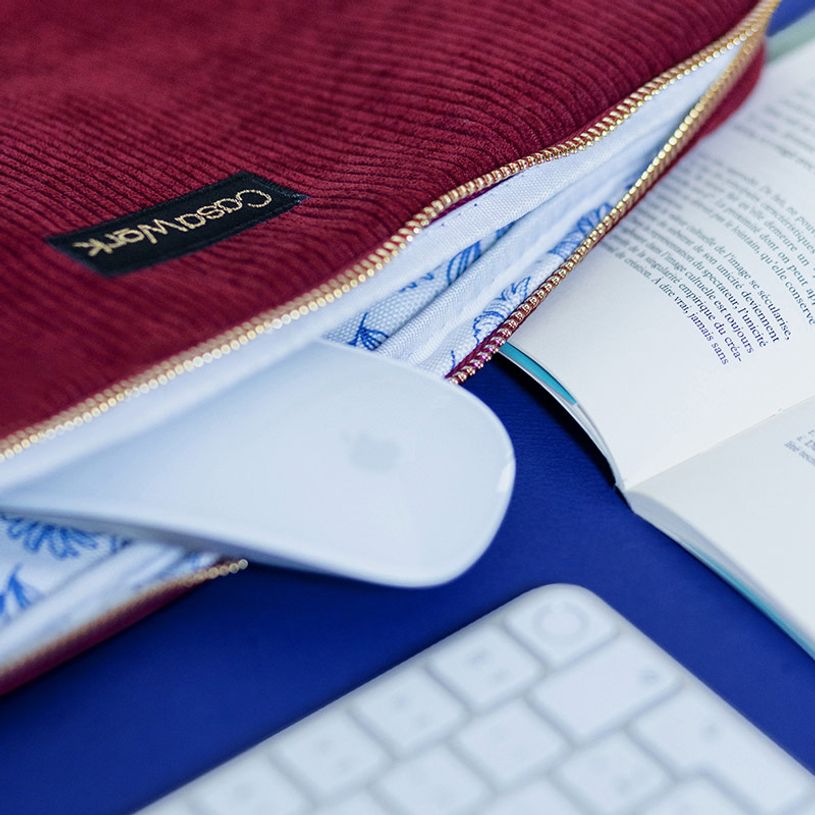 3135257503602-Viquel Casawork - Housse pour ordinateur portable 13″ - Velvet bordeaux-P_405145860_6-5