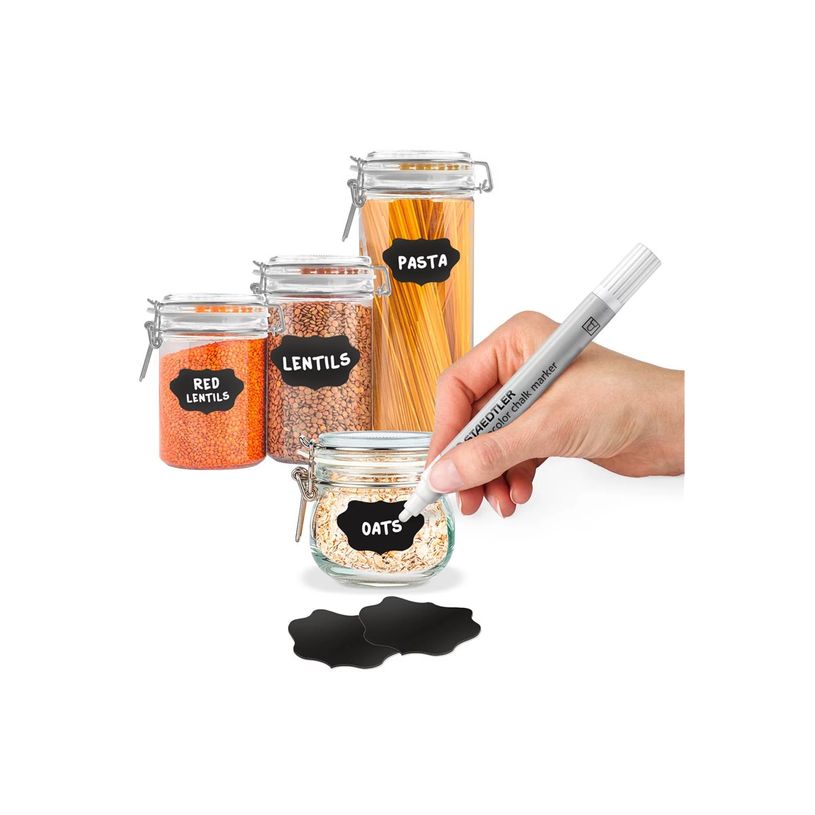 4007817087640-STAEDTLER Lumocolor 344 - Pack de 4 marqueurs craie liquide - Pointe ogive 2,4mm - Couleur-P_405145969_7-6