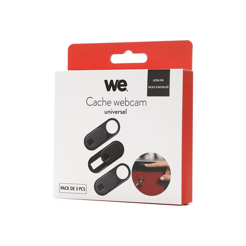 3 Cache-webcam Coulissants Ultra-fins - Protection Vie Privée Pour Ordinateur Portable, Tablette - Facile à Utiliser