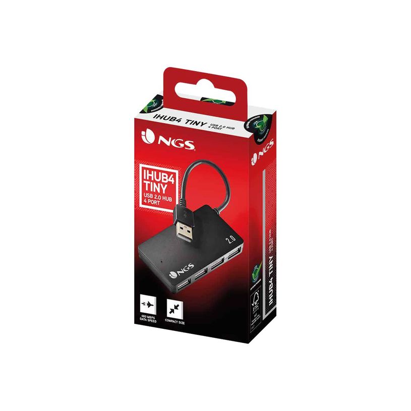 8435430621075-NGS iHub4 TINY - Hub - 4 x USB 2.0-P_405146214_9-8
