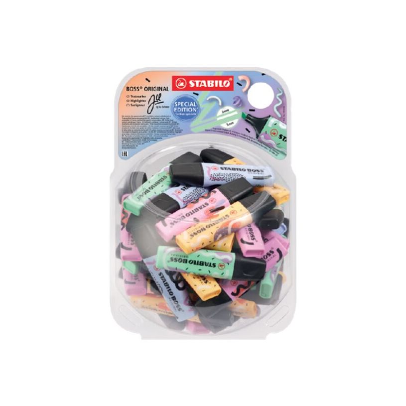 4006381590839-STABILO BOSS ORIGINAL by Ju Schnee - Surligneur - Présentoir de 15 surligneurs assortis-P_405146307_4-0
