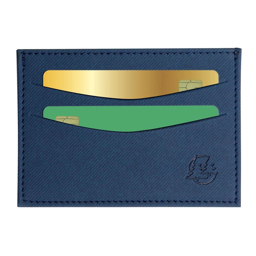 3660942082877-Porte-cartes Denim avec poche - 10,3 x 7,5 cm - Bleu - Exacompta--0