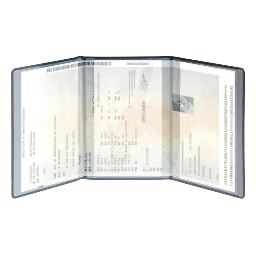 3660942082891-Etui Denim pour carte grise - 8,5 x 13,2 cm - Bleu - Exacompta--1