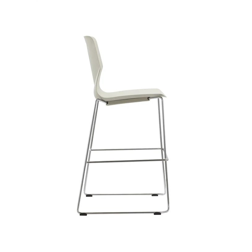 3760185020275-Tabouret TECSUP - Empilable - coque en polypropylène blanc - pieds chromés fenêtre--1
