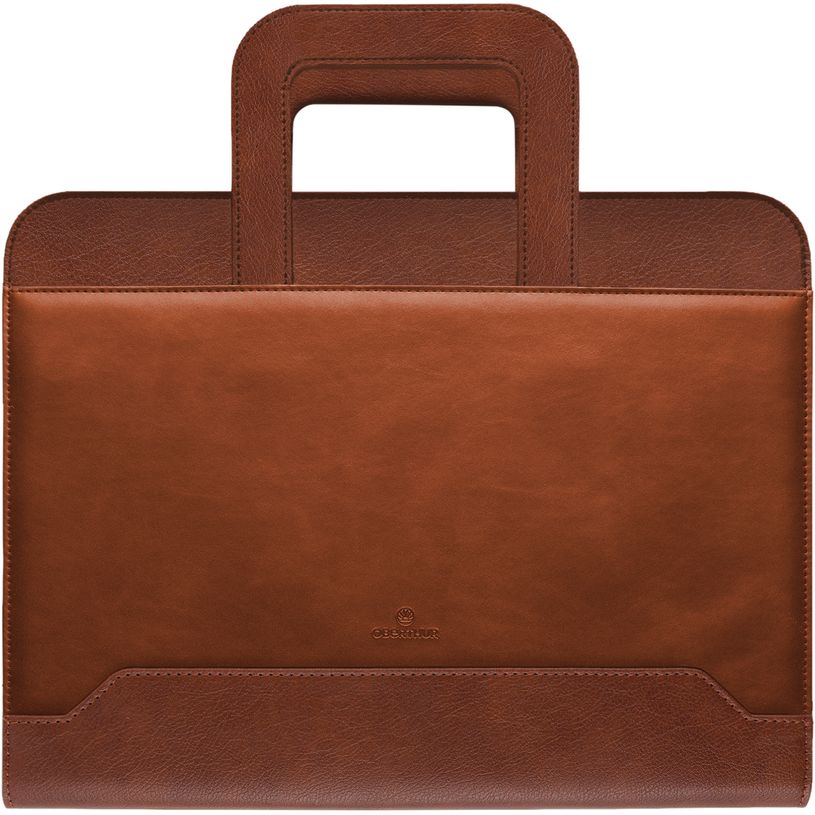 3664447158976-Ontario - conférencier a4 zippé - camel - poignée--0