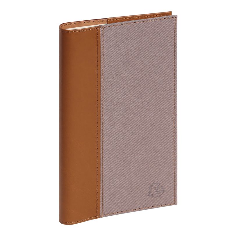 3660942082051-Agenda de poche spiralé Denim Espace 17S - 1 semaine sur 2 pages - 9 x 17,5 cm - marron c-P_405147028_1-0