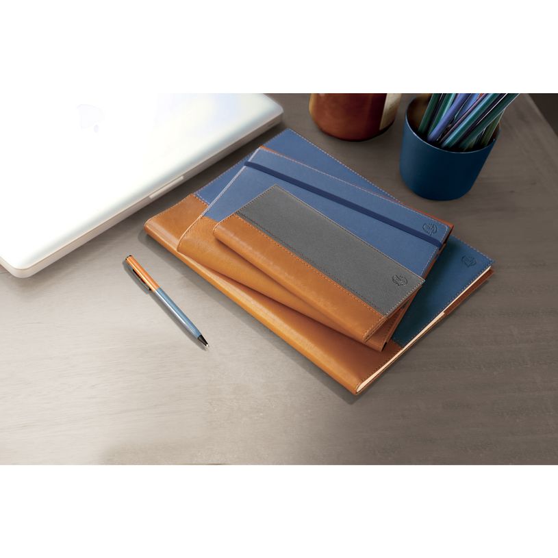 3660942080859-Agenda spiralé Denim Eurotime 24S - 1 semaine sur 2 pages - 16 x 24 cm - bleu - Exacompta-P_405147029_2-1