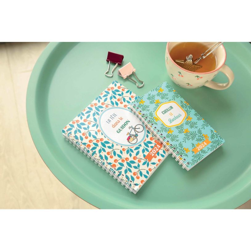 3660942082266-Agenda de poche spiralé Dodo&Cath - 1 semaine sur 2 pages - 9 x 16 cm - cueillir le bonhe-P_405147064_4-3