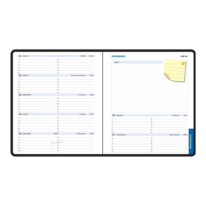 3660942078757-Agenda Sakura Lady 18 - 1 semaine sur 2 pages - 15 x 17 cm - rose - Exacompta-P_405147079_2-1