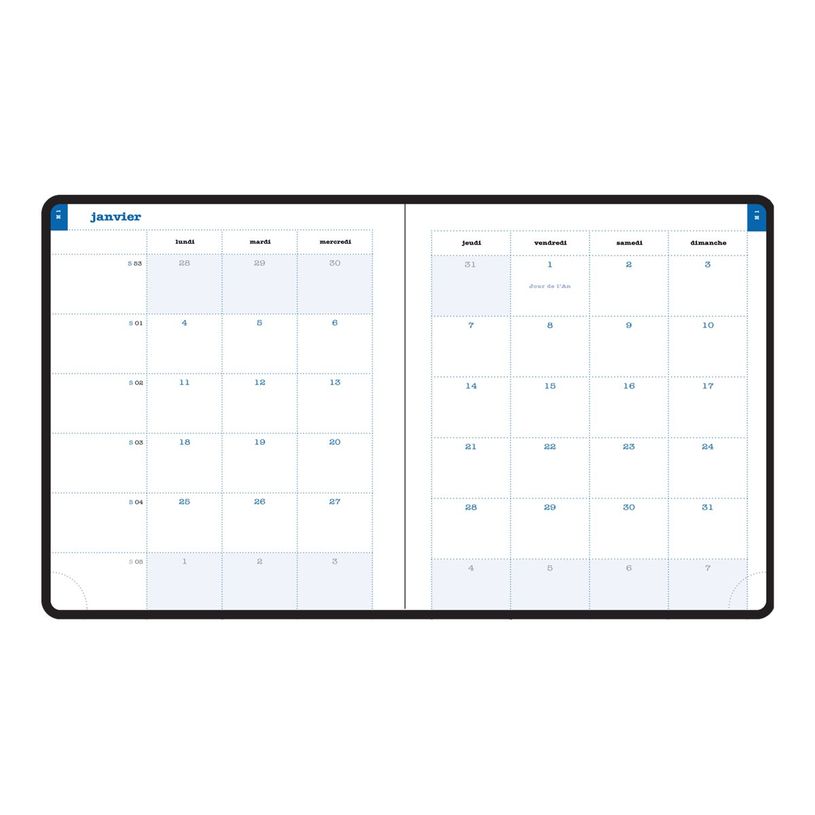 3660942078757-Agenda Sakura Lady 18 - 1 semaine sur 2 pages - 15 x 17 cm - rose - Exacompta-P_405147079_3-2