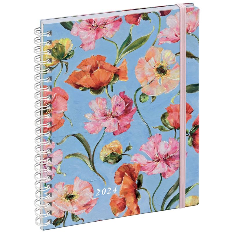 3660942082747-Agenda spiralé Sophie Adde Lady 20S - 1 semaine sur 2 pages - 15 x 21 cm - fleurs - Exaco-P_405147087_1-0