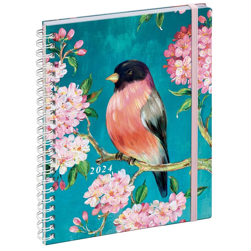 3660942082754-Agenda spiralé Sophie Adde Lady 20S - 1 semaine sur 2 pages - 15 x 21 cm - oiseaux - Exac-P_405147088_1-0