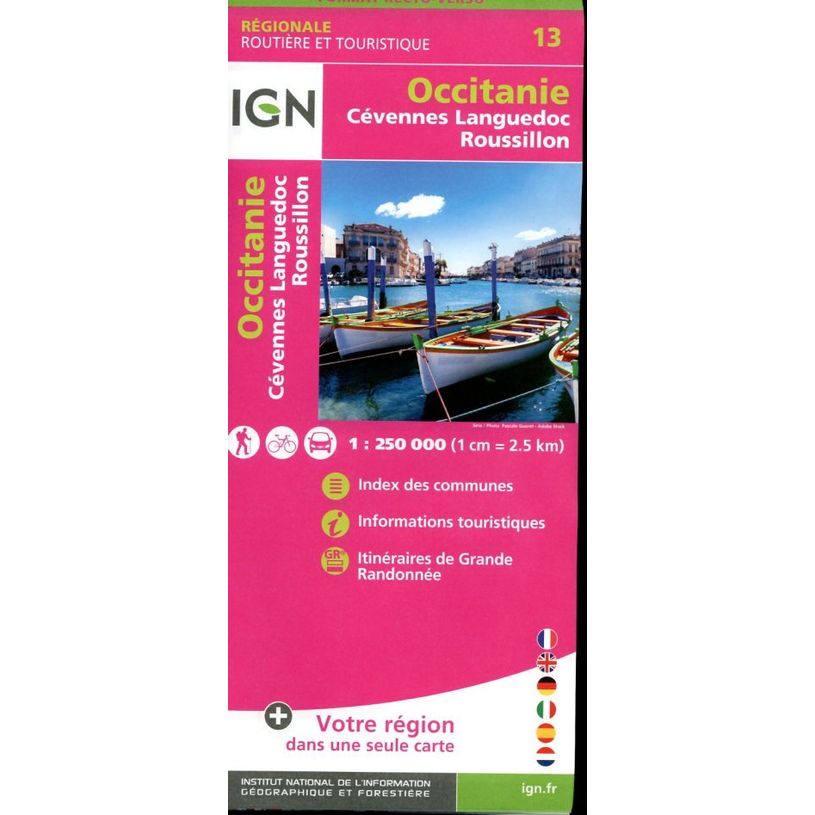 9782758550976-Carte Occitanie Recto/Verso Cevennes Languedoc Roussillon-P_405147130_1-0