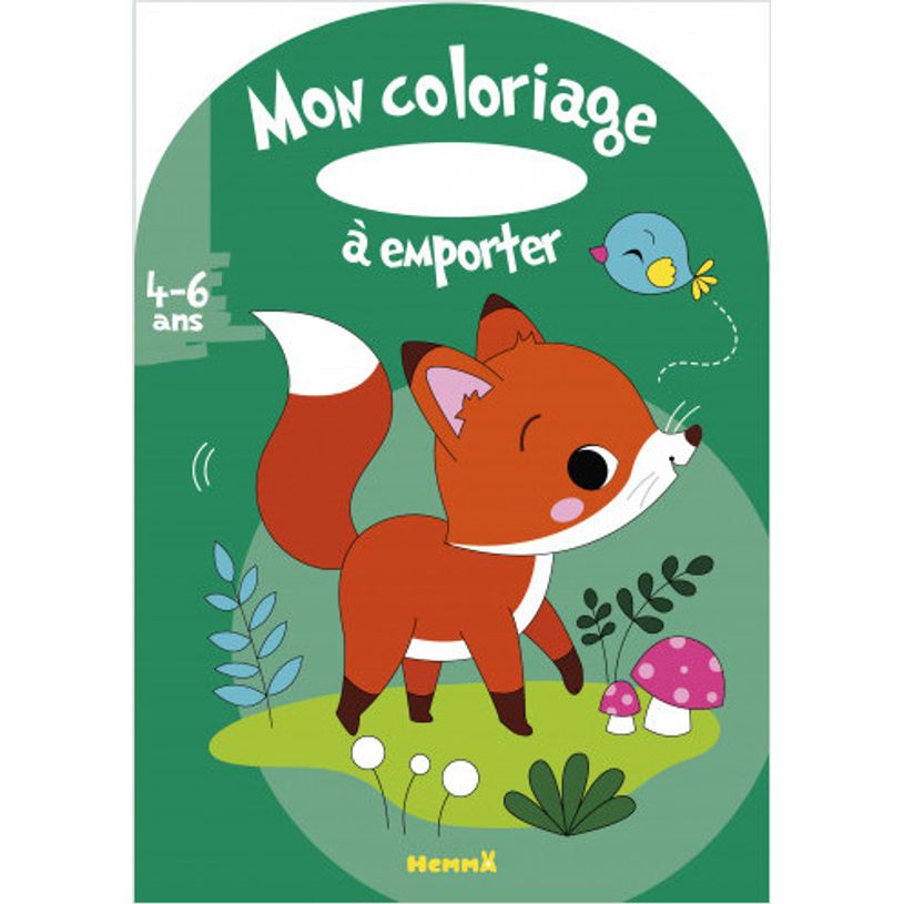 9782508054730-Renard - Mon Coloriage à Emporter - par Madeddu Estelle - livre à colorier-P_405147199_1-0