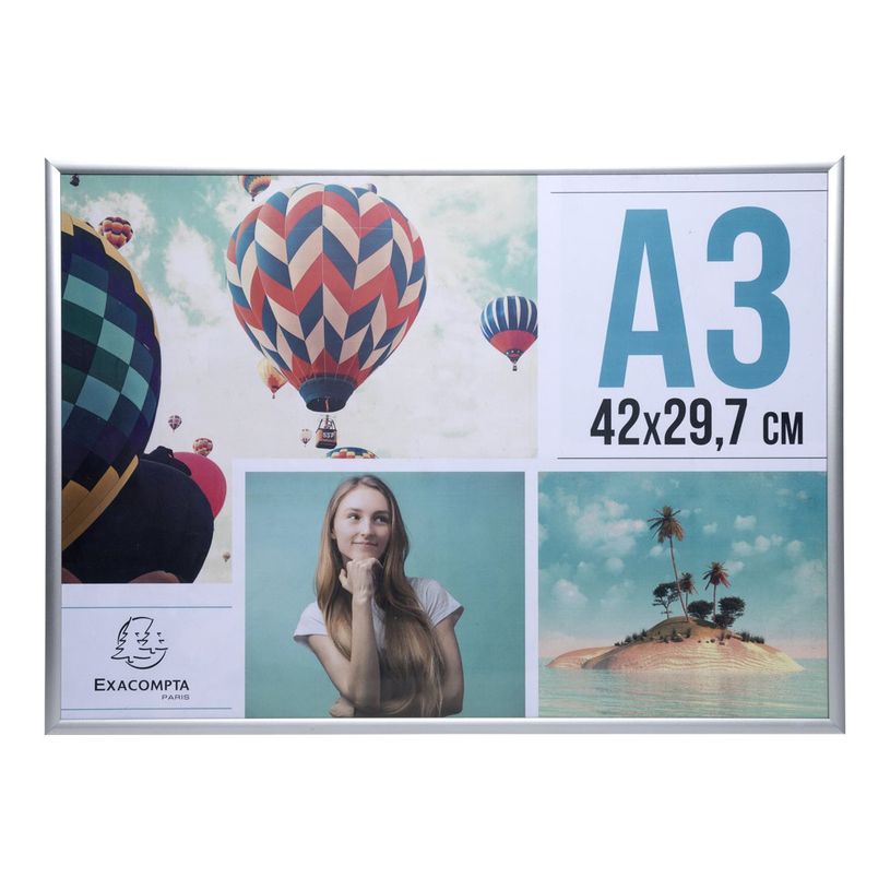 3130630837589-Cadre photo Exacompta - 29,7 x 42 cm (A3) - aluminium-P_405147249_1-0