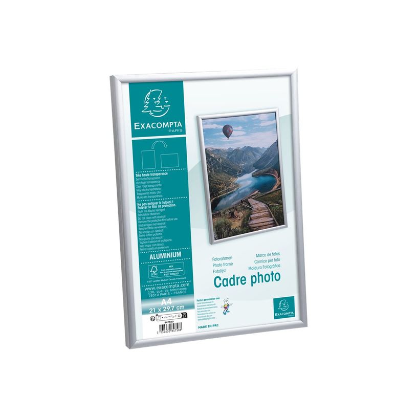 3130630847588-Cadre photo Exacompta - 21 x 29,7 cm (A4) - aluminium-P_405147250_4-3