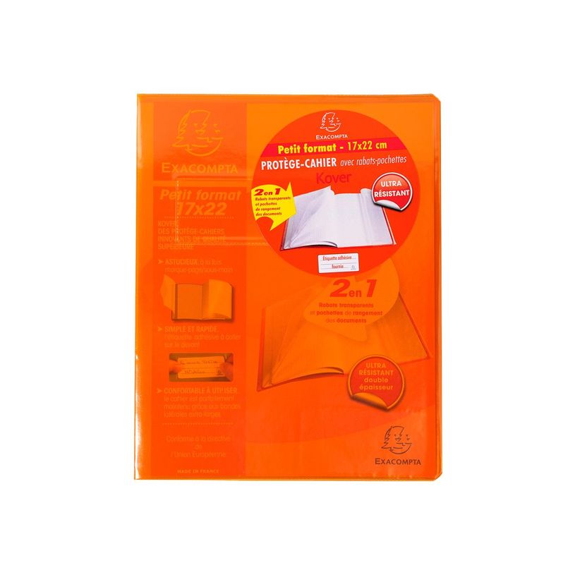 3037920324111-Exacompta Kover - Protège cahier avec rabats-pochettes - 17 x 22 cm - Disponible dans diff-P_405147323_2-1