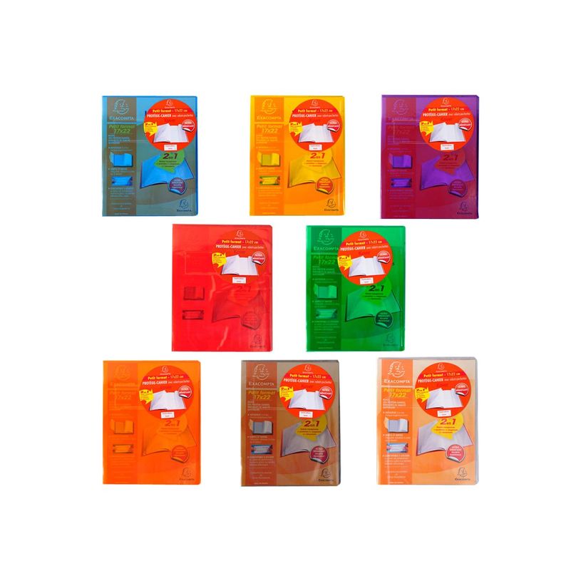 3037920324111-Exacompta Kover - Protège cahier avec rabats-pochettes - 17 x 22 cm - Disponible dans diff-P_405147323_4-3