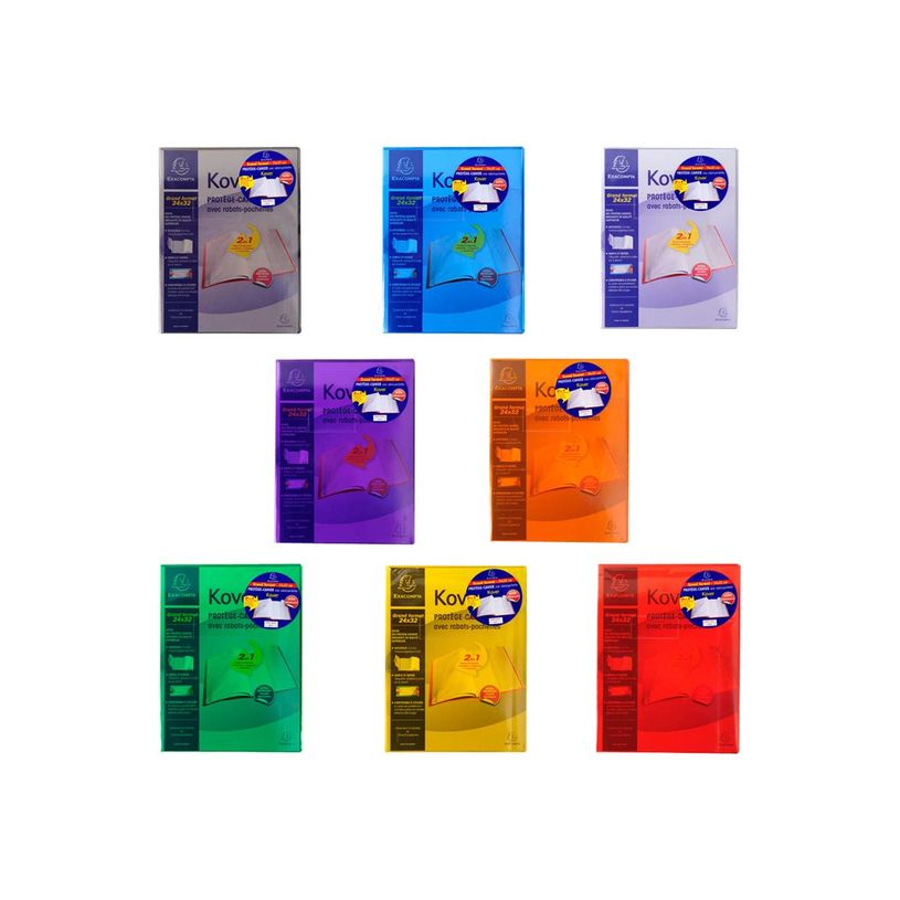 3037920324319-Exacompta Kover - Protège cahier avec rabats-pochettes - 24 x 32 cm - Disponible dans diff-P_405147326_1-0