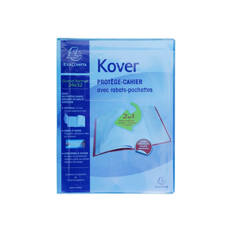 3037920324319-Exacompta Kover - Protège cahier avec rabats-pochettes - 24 x 32 cm - Disponible dans diff-P_405147326_4-3