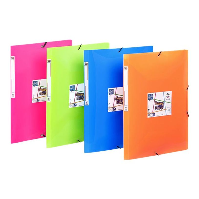 3135251337319-Viquel Happy Fluo - Chemise à élastiques - A4 - disponible dans différentes couleurs-P_405147346_2-1