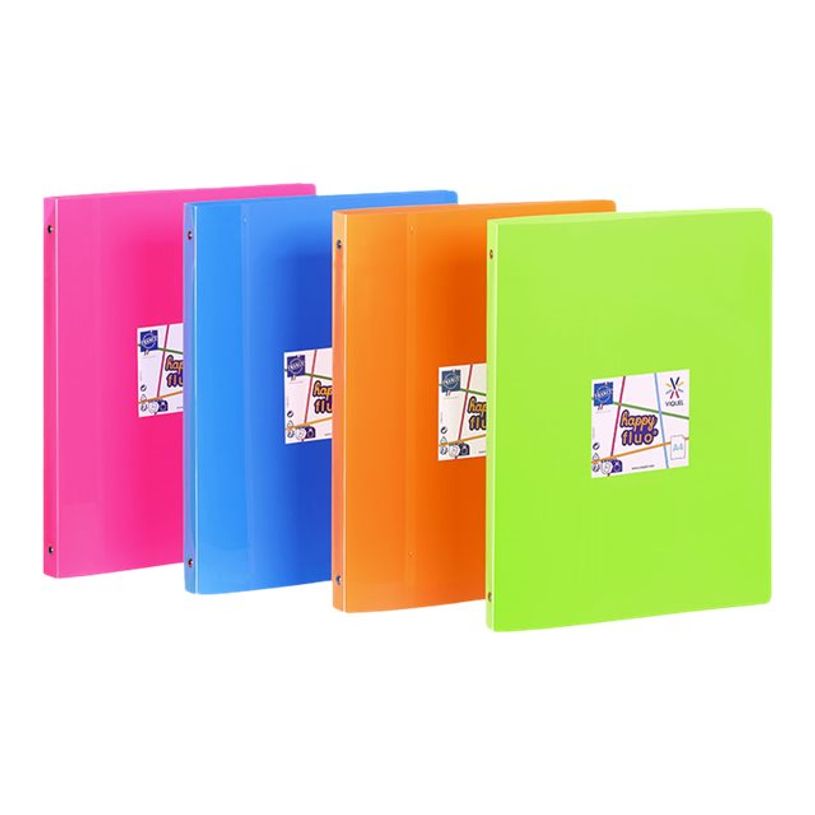 3135256097317-Viquel Happy Fluo - Classeur 4 anneaux - Dos 25 mm - A4 - disponible dans différentes co-P_405147349_1-14