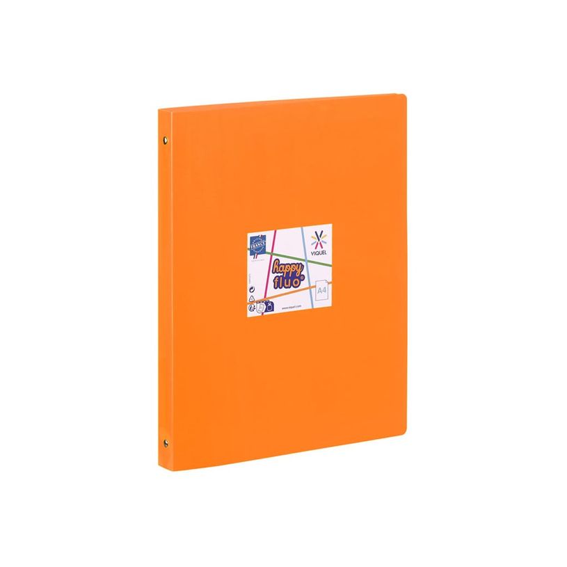 3135256097317-Viquel Happy Fluo - Classeur 4 anneaux - Dos 25 mm - A4 - disponible dans différentes co-P_405147349_15-9