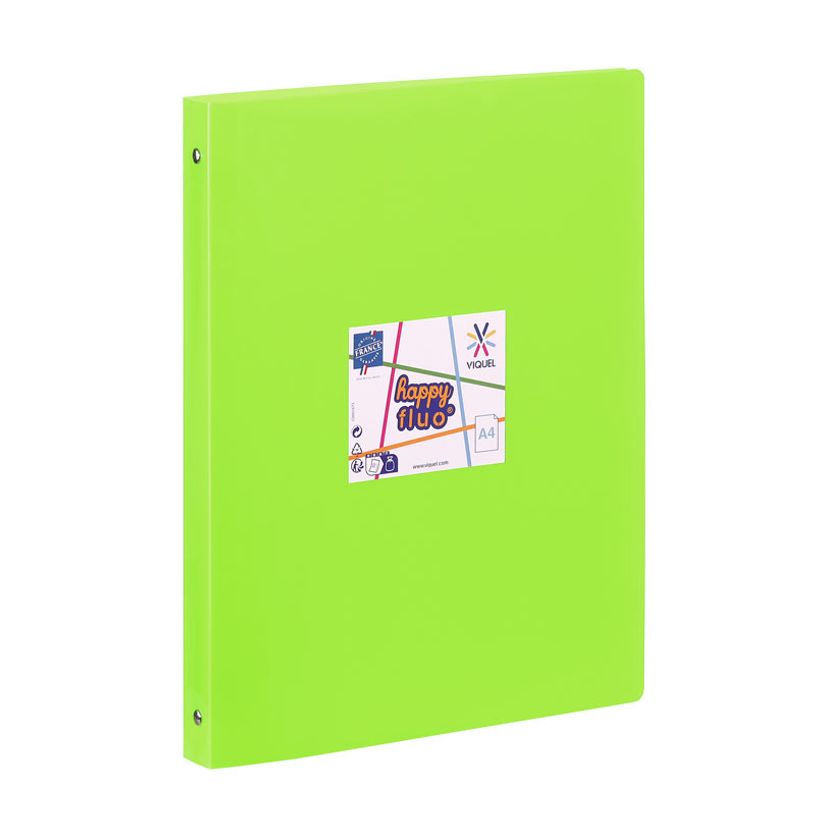 3135256097317-Viquel Happy Fluo - Classeur 4 anneaux - Dos 25 mm - A4 - disponible dans différentes cou-P_405147349_7-5