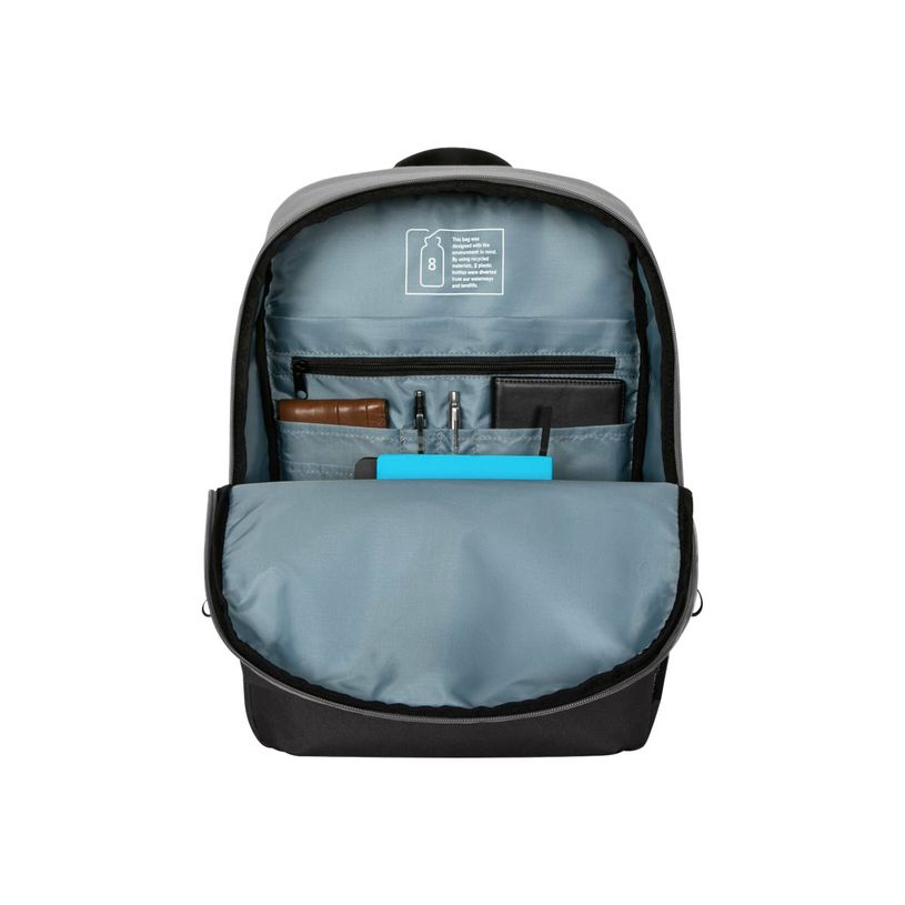 5051794040555-Targus Commuter Sagano EcoSmart - Sac à dos pour ordinateur portable 15,6" - noir/gris-P_405147934_14-13