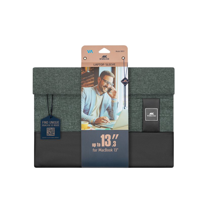 4260403577073-RIVACASE Lantau - Housse pour ordinateur portable 13,3" - kaki-P_405147949_5-4