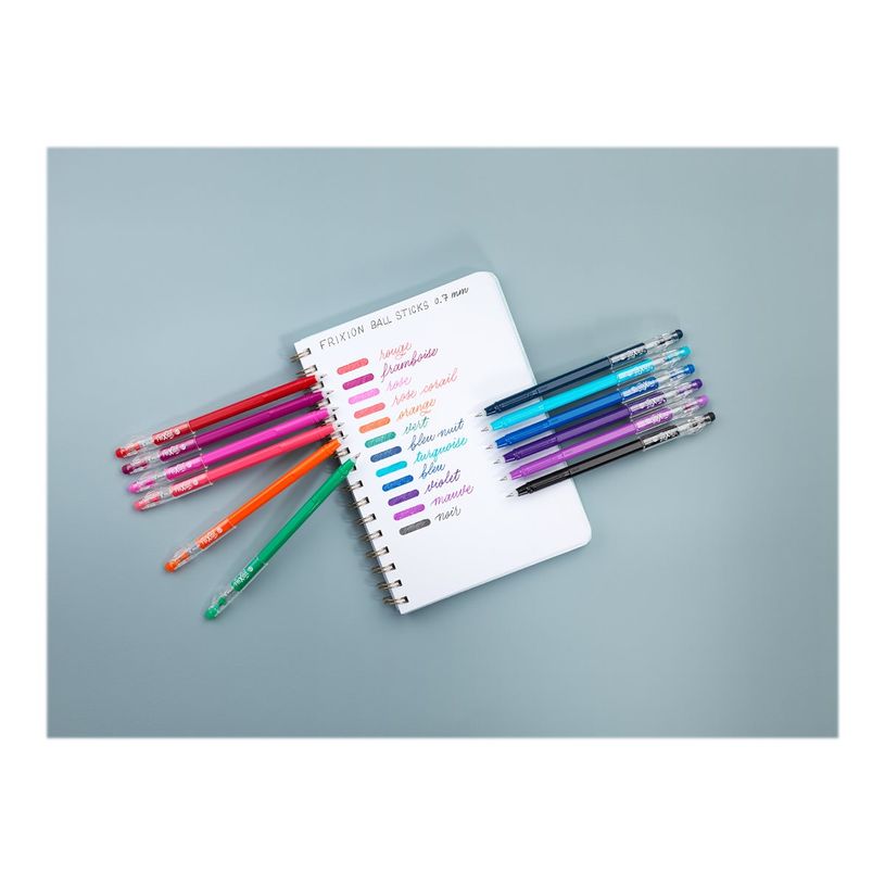 3131910431350-Pilot FriXion Ball Stick - 6 Rollers effaçables - couleurs froides assorties-P_405147969_1-1