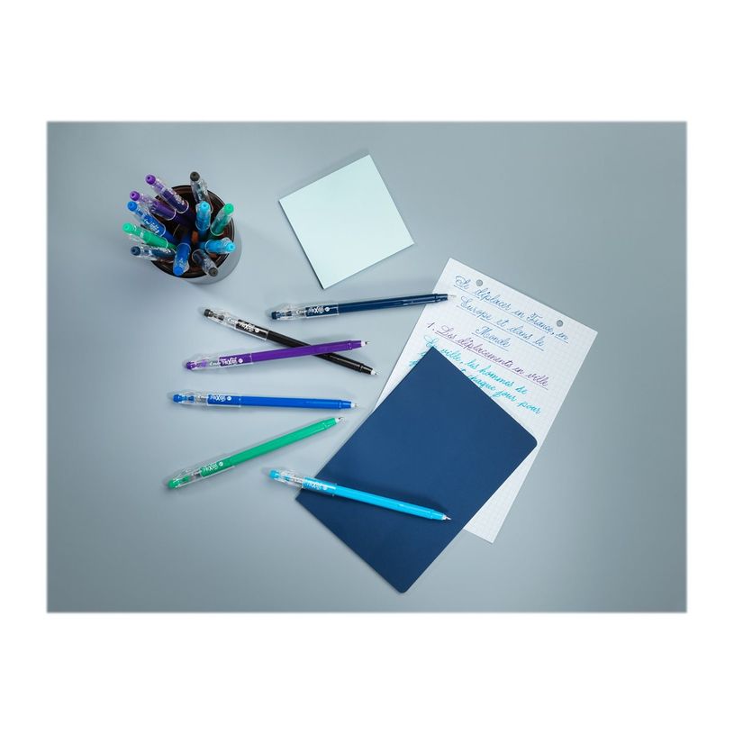 3131910431350-Pilot FriXion Ball Stick - 6 Rollers effaçables - couleurs froides assorties-P_405147969_4-4