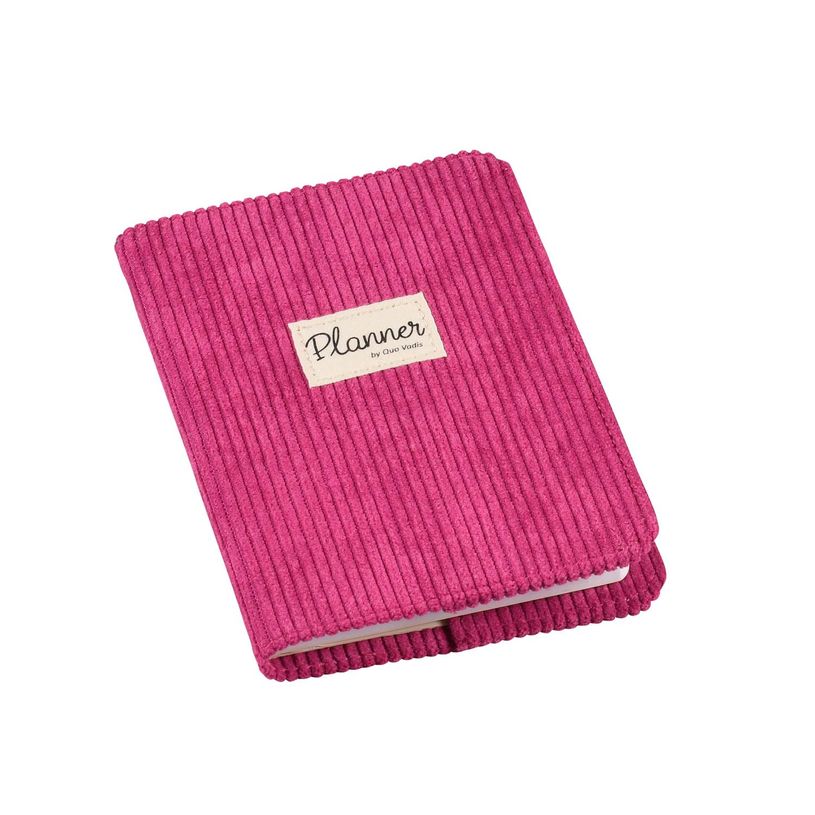 3371010500321-Agenda Colette avec répertoire - 1 semaine sur 2 pages - 10 x 15 cm - framboise - Quo Vadis--1