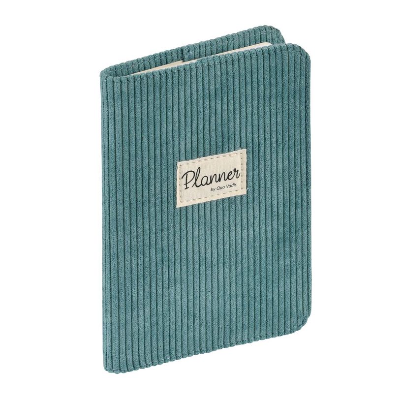 3371010500314-Quo Vadis - Agenda avec répertoire - Affaires - Semainier Planning - Français - Colette - Vert céladon - 14 mois de décembre à janvier - 10x15 cm - Papier Clairefontaine blanc - Fabri--0