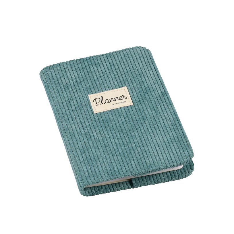 3371010500314-Quo Vadis - Agenda avec répertoire - Affaires - Semainier Planning - Français - Colette - Vert céladon - 14 mois de décembre à janvier - 10x15 cm - Papier Clairefontaine blanc - Fabri--1