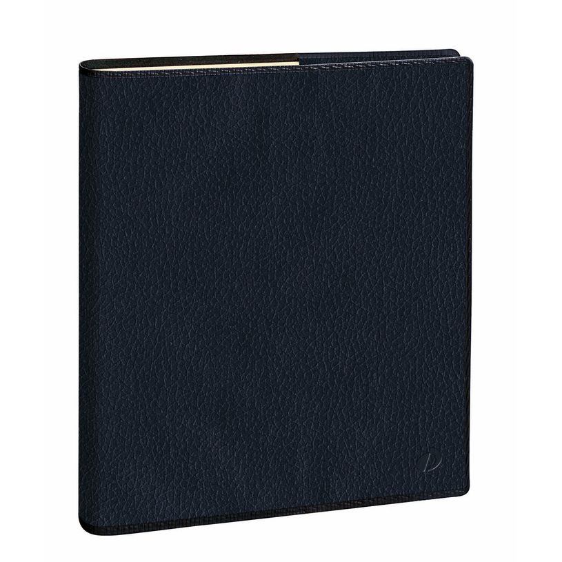 3371010498994-Agenda Marlow Executif Prestige avec répertoire - 1 semaine sur 2 pages - 16 x 16 cm - bleu nuit - Quo--1