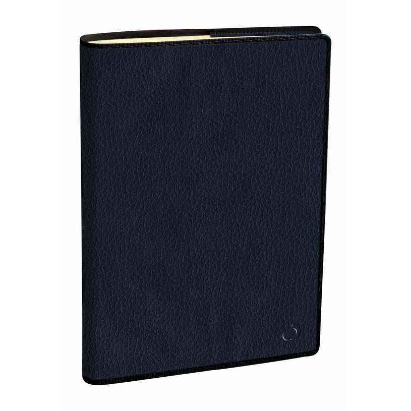 3371010498680-Quo Vadis - Agenda - Miniweek Prestige - Semainier Horizontal - Français - Marlow - Bleu - 12 mois de janvier à décembre - 7x10 cm - Papier Clairefontaine ivoire - Fabri--0