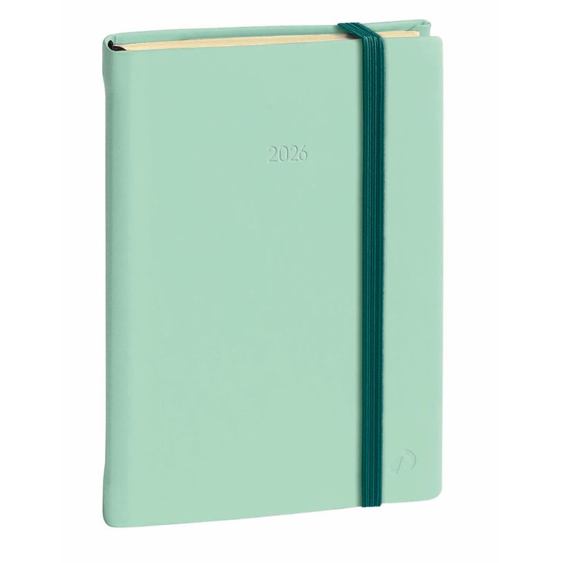 3371010500796-Agenda Affaires Prestige Silk - 1 semaine sur 2 pages - 10 x 15 cm - vert - Quo Vadis--0