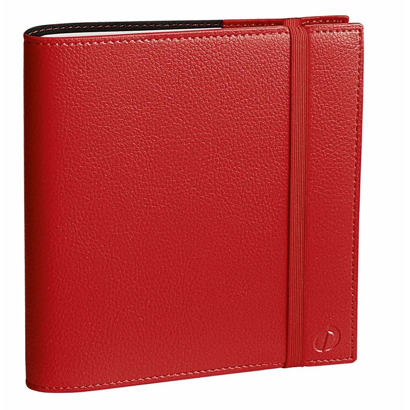 3371010499977-Agenda spiralé à élastique Time & Life Medium - 1 semaine sur 2 pages - 16 x 16 cm - rouge vermillon--0