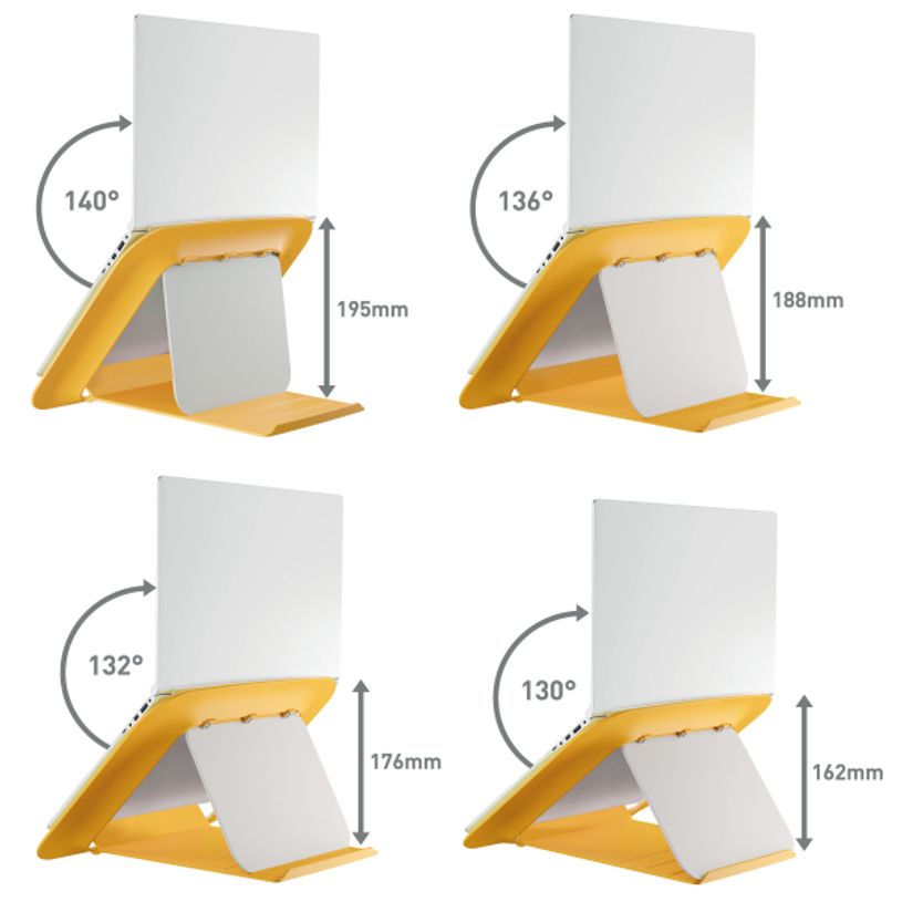 4002432129348-Leitz Ergo – Support pour ordinateur portable jusqu'à 17" – Réglable et ergonomique – Jaune--8