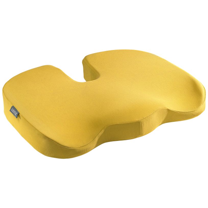 4002432129553-Leitz Ergo - Coussin de siège ergonomique - Soulage la pression et améliore la posture - Jaune--0