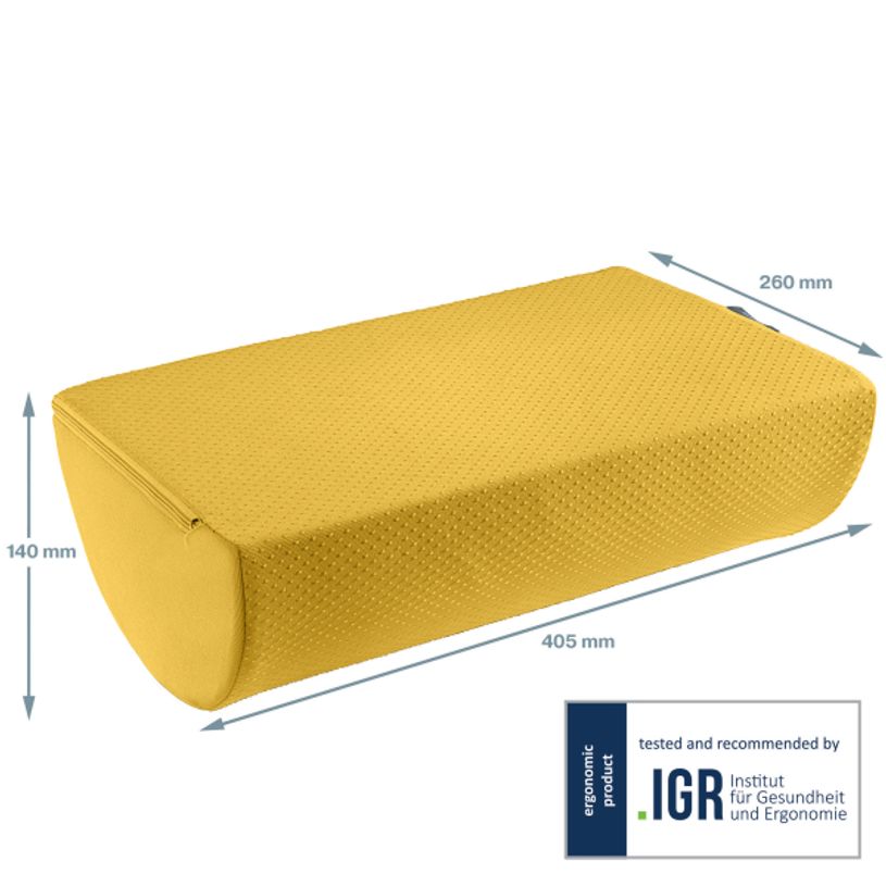 4002432129584-Leitz Ergo – Repose-pieds ergonomique – Soulage le dos et améliore la circulation – Jaune--3