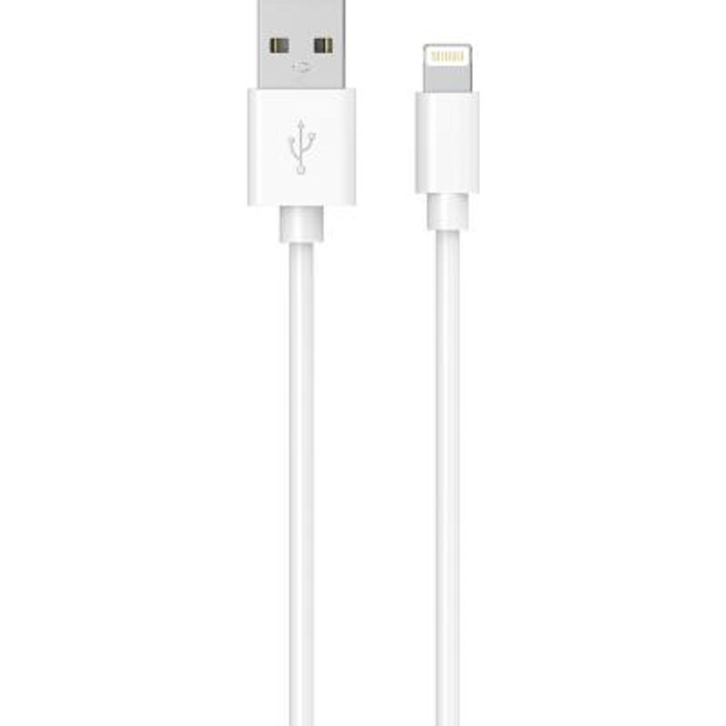 3571211504771-BigBen WOW - Adaptateur USB-A 2.4A + Câble USB-A / Lightning 1m - blanc--3