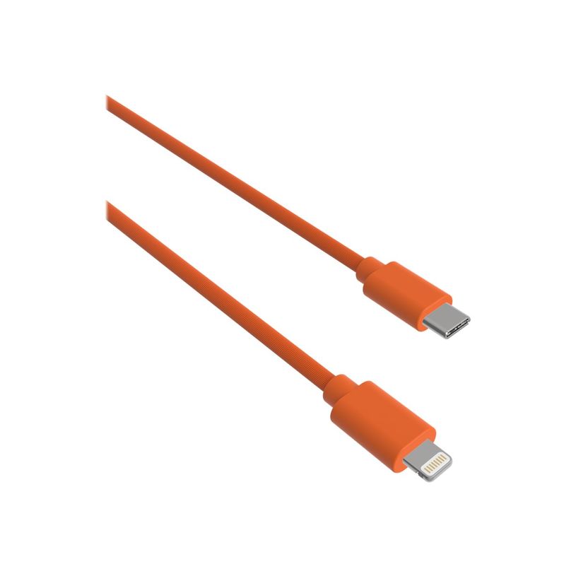 3701263514811-JAYM POP Collection - Câcle USB-C vers Lightning - 1.5 m - orange-P_405148083_4-1